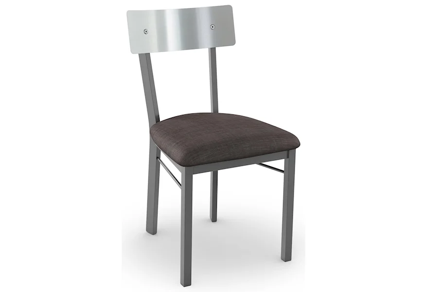 Urban Lauren Chair with Stainless Steel Backrest by Amisco at Esprit Decor Home Furnishings